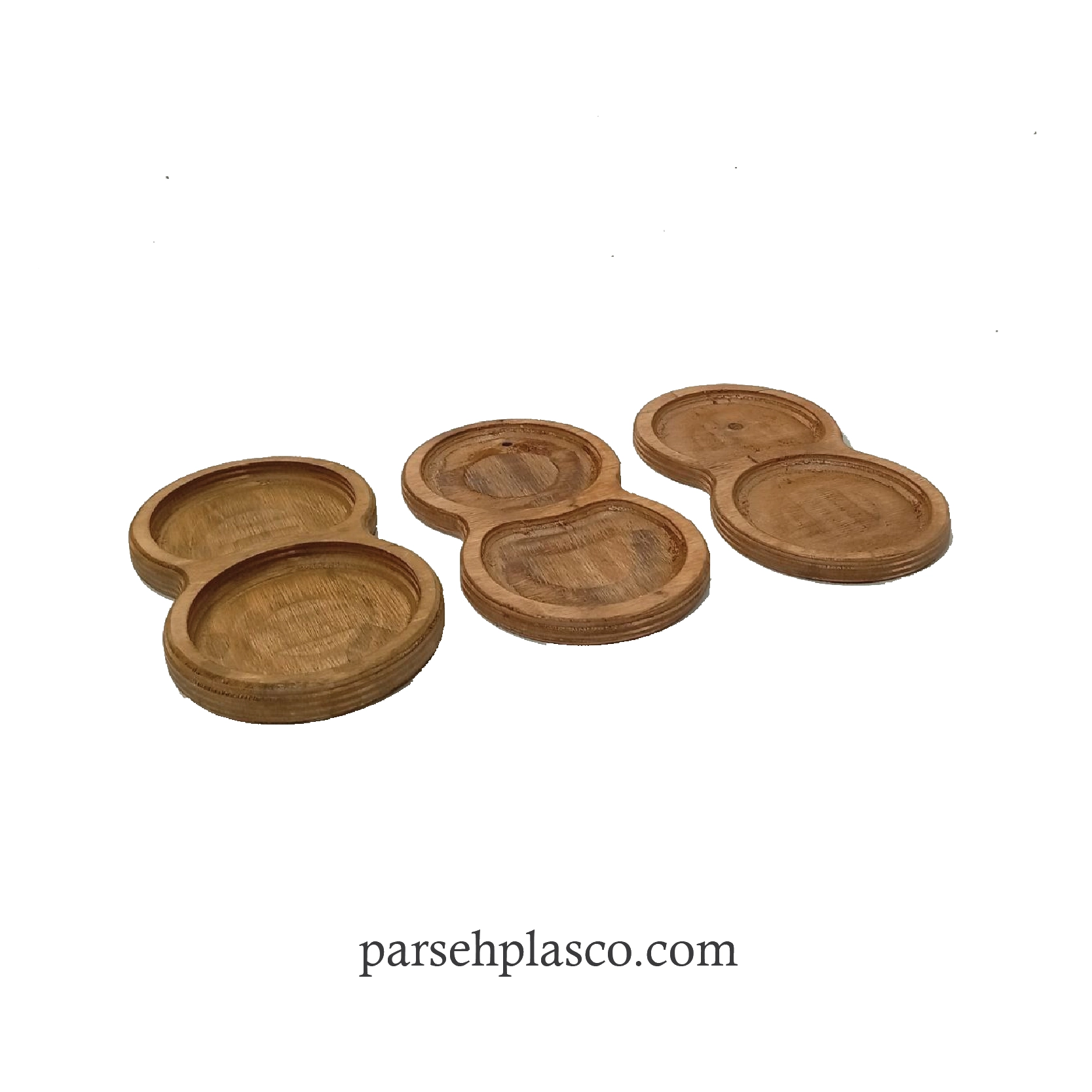 Wwooden-coaster-with-two houses خرید زیر لیوانی چوبی دو خانه