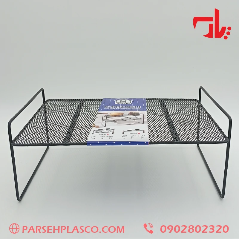 Story Black Mesh Wire Raft Organizer راف توری یک طبقه مشکی