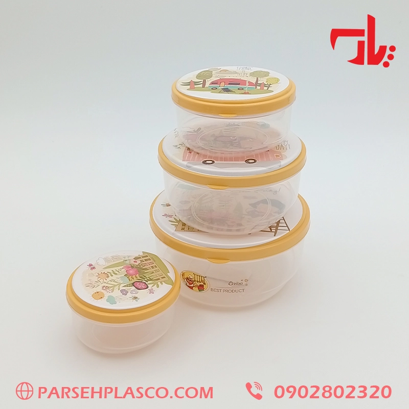 Round food container set ست ظرف غذا گرد بارانا