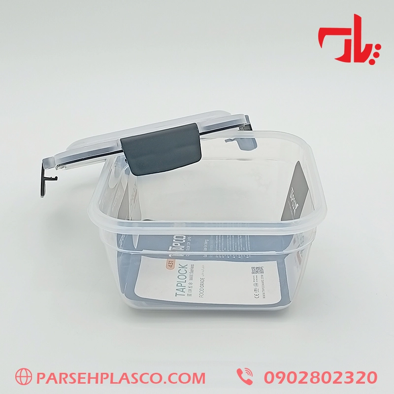 Square Top-Lock Freezer Container فریزری تاپلاک مربع دارای درب محکم