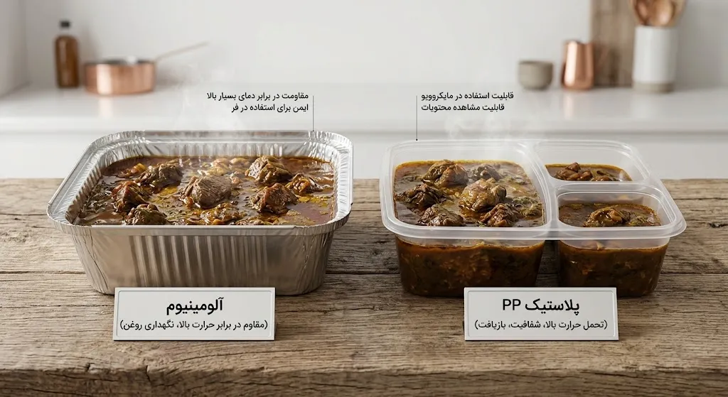 مقایسه ظروف
